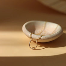 Lucky Charm Necklace 18" I Hammered Pendant Necklace