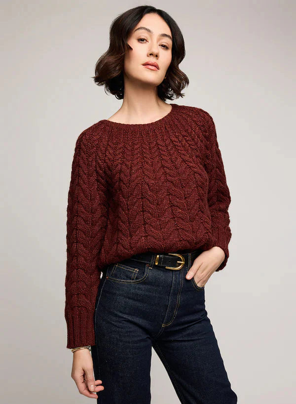 The Lorenzo Sweater in Mahogany