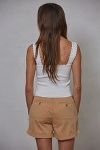 The Edith Scallop Trim Tank Top