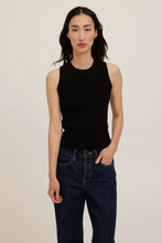 The Player Racer Back Tank in Black