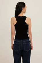 The Player Racer Back Tank in Black
