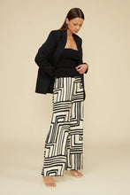 The Rue Pants - Cream Black