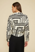 The Rue Top in Cream Black