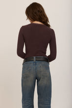 What's The Scoop Long Sleeve in Dark Mocha