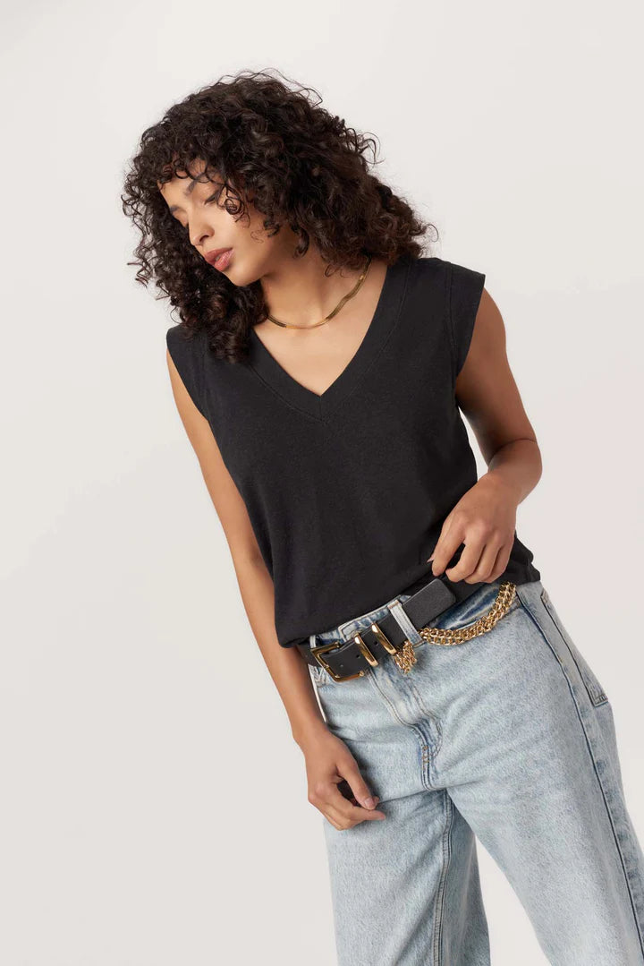 The Rue Tank Top in Black
