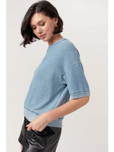 The Sage Burnout Thermal Tee in Alpine Blue