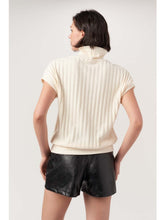 The Forever Yours Funnel Rib Tee in Oat