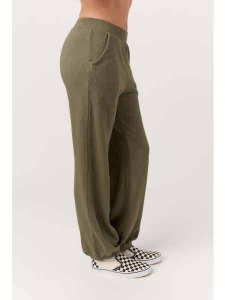 The Time to Chill Seamed Jogger in Olive
