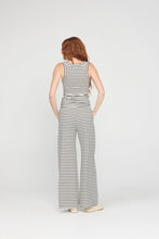 The Anouk Scoop Neck Striped Tank in Ivory Black