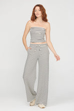 Thea Striped Pant in Ivory and Black