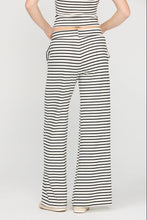 Thea Striped Pant in Ivory and Black