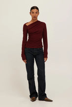 The Harlow Long Sleeve in Dark Cherry