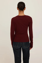 The Harlow Long Sleeve in Dark Cherry