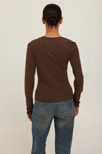 The Harlow Long Sleeve in Dark Mocha
