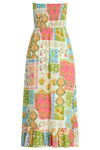 The Torrey Pines Dress in Tropical Patchwork