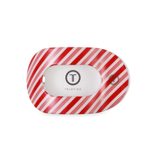 Flat Round Hair Clip | Medium | Candy Cane Crush