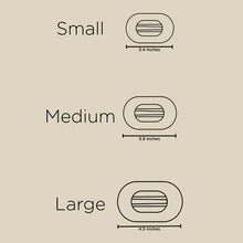 Flat Round Hair Clip | Medium | Candy Cane Crush