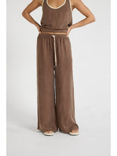 The Cupro Contrast Pant in Taupe