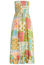The Torrey Pines Dress in Tropical Patchwork