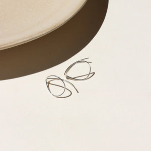 Mini Teardrop Threaders | Sterling Silver