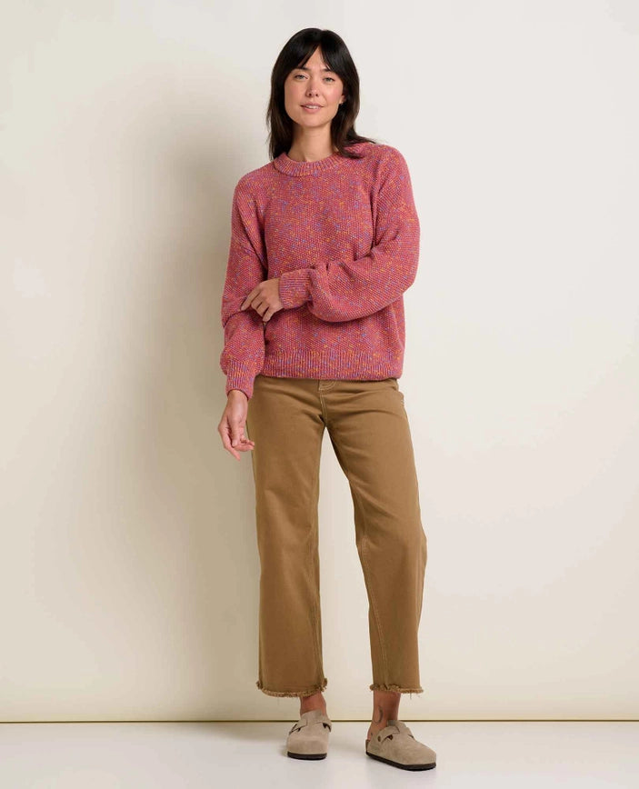 The Twigtree Crew Sweater in Flamingo - Organic Cotton