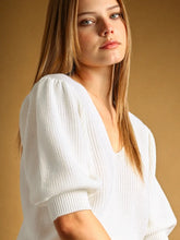 The Sienna Knit Top in White