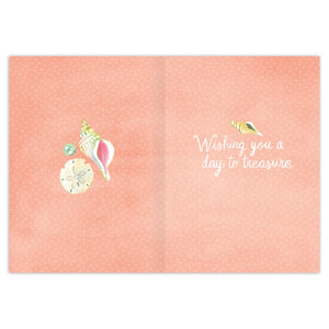Seashell Treasures Birthday Card