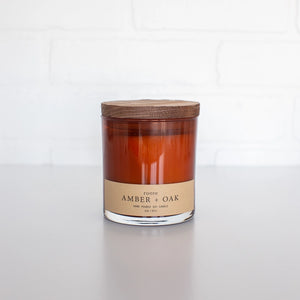 Apothecary Collection - Amber & Oak - Soy Candle