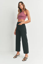 Patch Pocket Wide Leg - Black || Just Black Denim