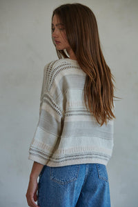 The Banks Sweater in Ivory