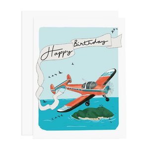 Happy Birthday Plane || Greeting Card