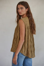 The Blaire Sleeveless Top in Camel