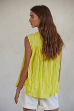 The Blaire Sleeveless Top in Yellow