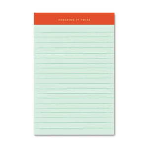 Checking It Twice Memo Notepad