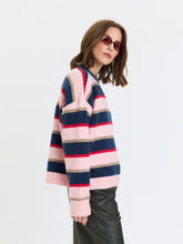 Carlyle Everyday Crewneck in Coral Stripe
