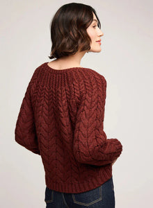 The Lorenzo Sweater in Mahogany
