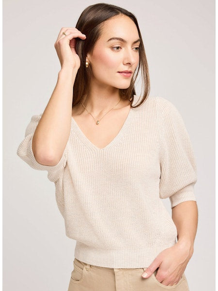 The Phoebe Sweater in Heathered Oatmeal
