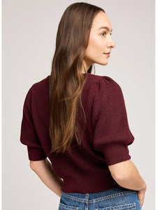 The Phoebe Sweater in Merlot