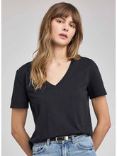 The Lucy Cotton Tee Shirt in Black