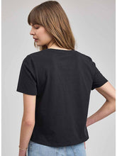 The Lucy Cotton Tee Shirt in Black