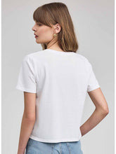 The Lucy Cotton Tee Shirt in White