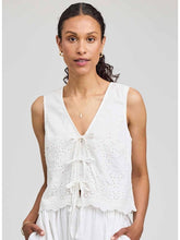The Rhea Top in White Eyelet
