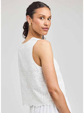 The Rhea Top in White Eyelet