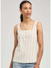 The Vera Top in Linen Stripe