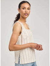 The Vera Top in Linen Stripe