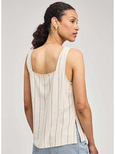 The Vera Top in Linen Stripe