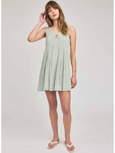 The Zoey Mini Dress in Pistachio Gingham