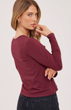 The Claudia Long Sleeve Shirt in Fig