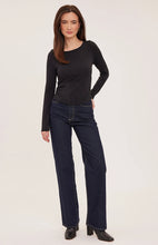 The Reese Long Sleeve Shirt in Black