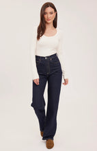 The Lexi Long Sleeve Shirt in Cream